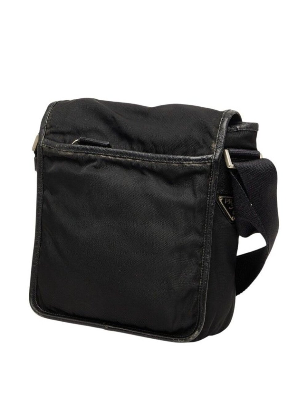 Prada Crossbody Shoulder Bag Black Nylon - Picture 2 of 10